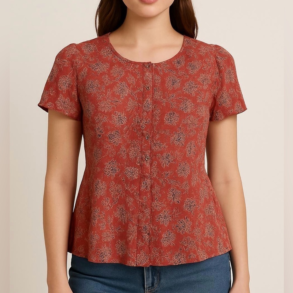 NWT!Floral Pink Women's Top size 14-16 or 1X